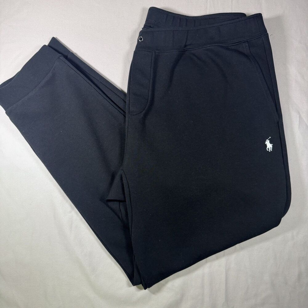 Polo Ralph Lauren Men's Jogger Sweatpants Black 2XLT Pony Logo Activewear